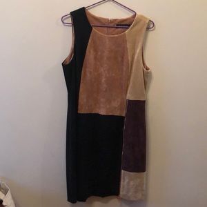 Color block Velvet Ivanka Trump Dress